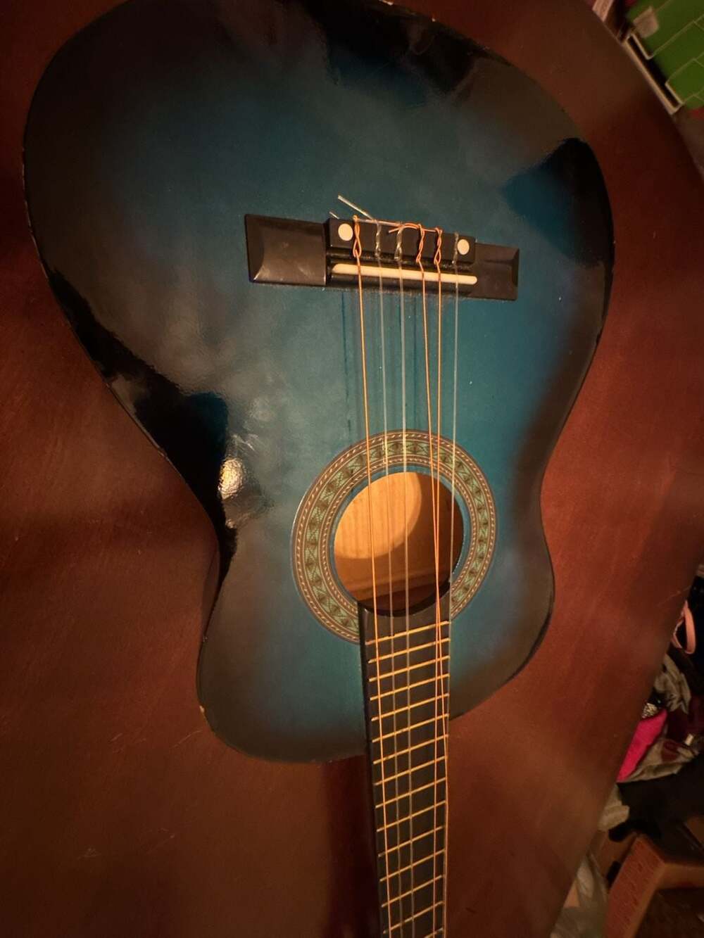 Best Choice Products Beginner Acoustic Guitar Blue Burst